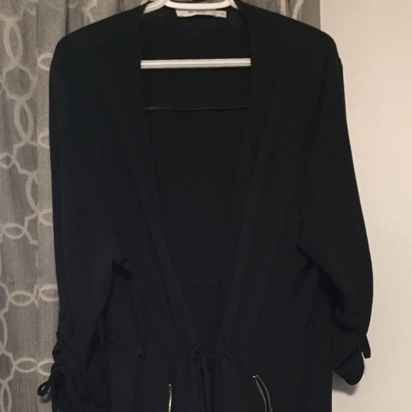 2x Black Long jacket/ blazer w/ drawstring waist - Picture 4 of 4